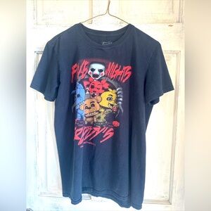 Five Nights At Freddys Funko Adult -Unisex Small Black T-shirt